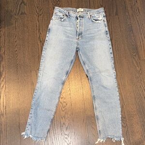 Agolde Light Blue Cropped Women's Jeans